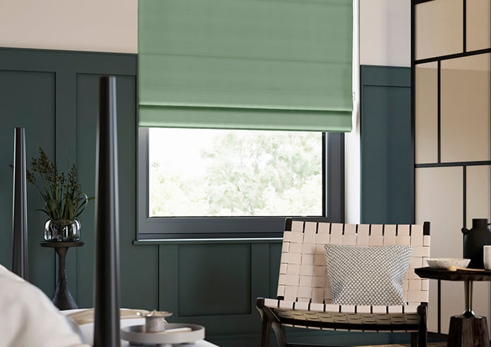 Shima Faux Silk, Fern - Twist&Fit Roman Blind - Image 5